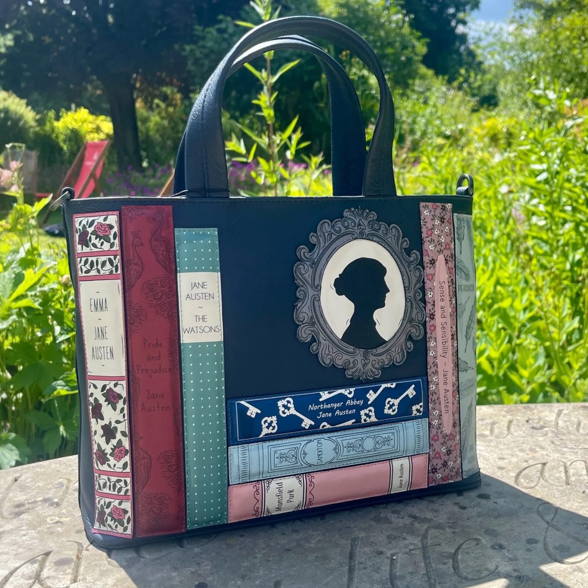 Jane Austen Bookworm Leather Multiway Grab Bag