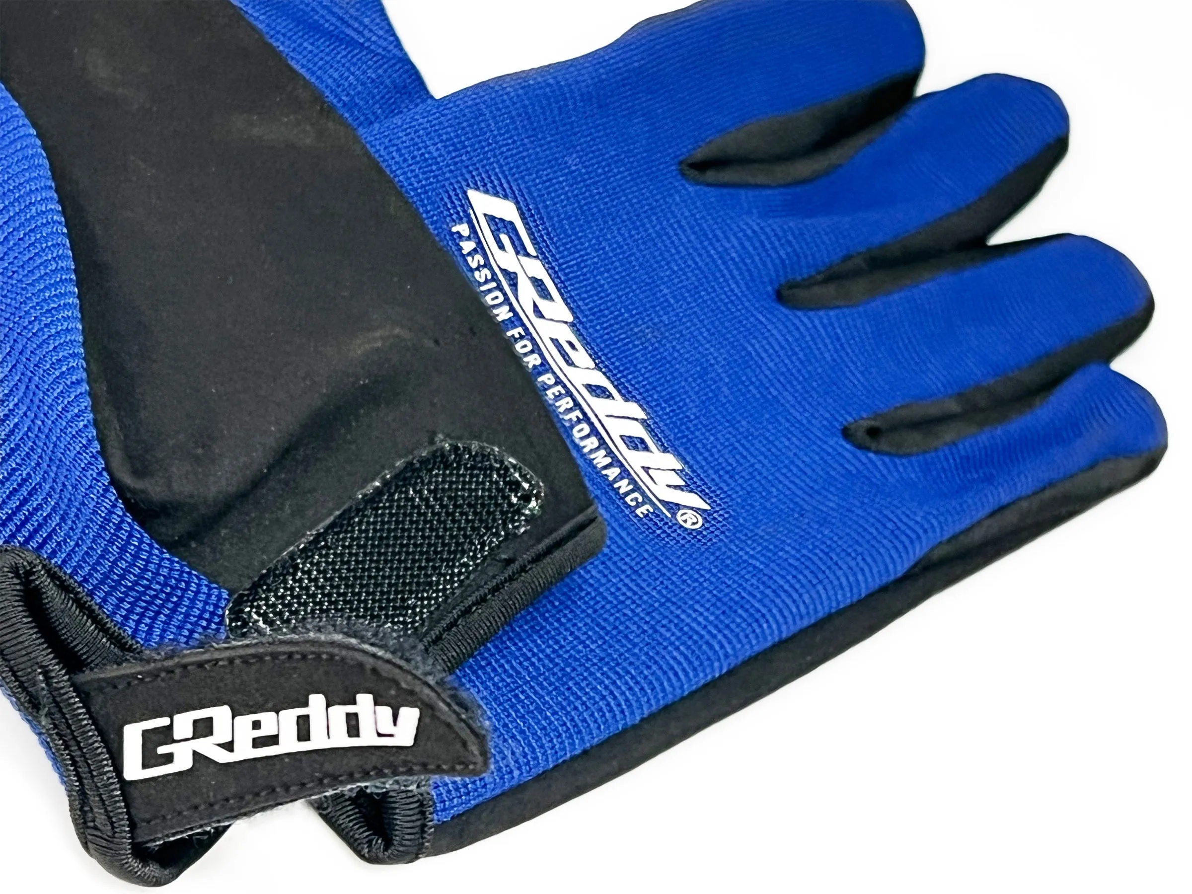 JDM GReddy "Passion for Performance" Mechanic's Gloves - Blue/Black