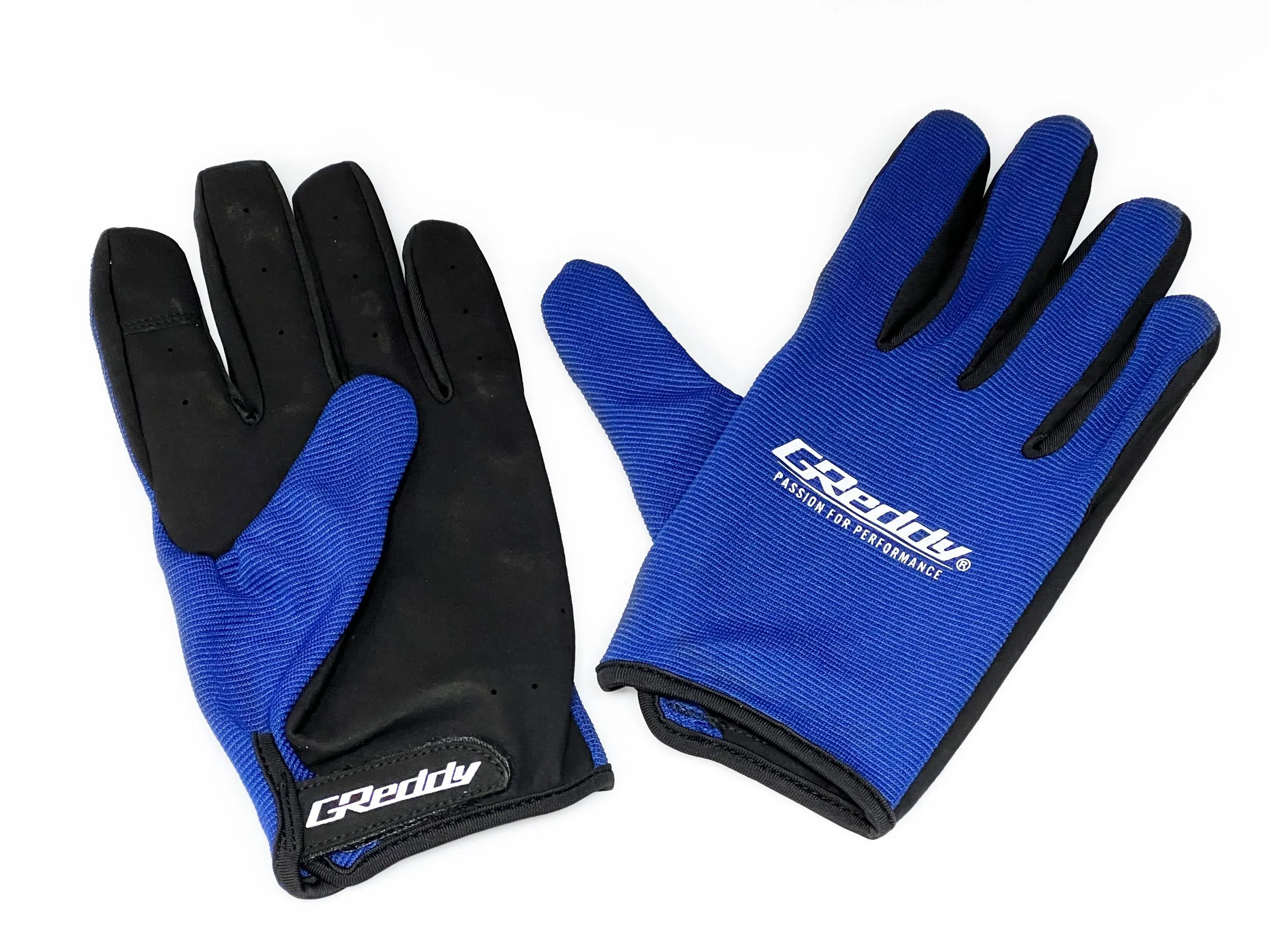 JDM GReddy "Passion for Performance" Mechanic's Gloves - Blue/Black