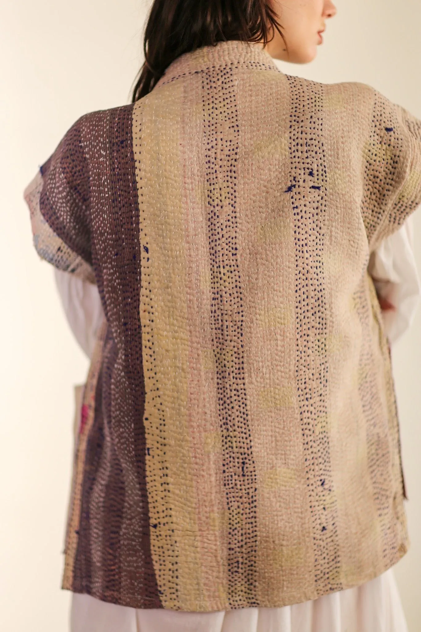 KANTHA QUILT VEST LIOU