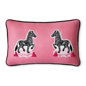 Limited Edition Yolanda and Tatty Zebra Decorative Pillow - Willa Heart Collection