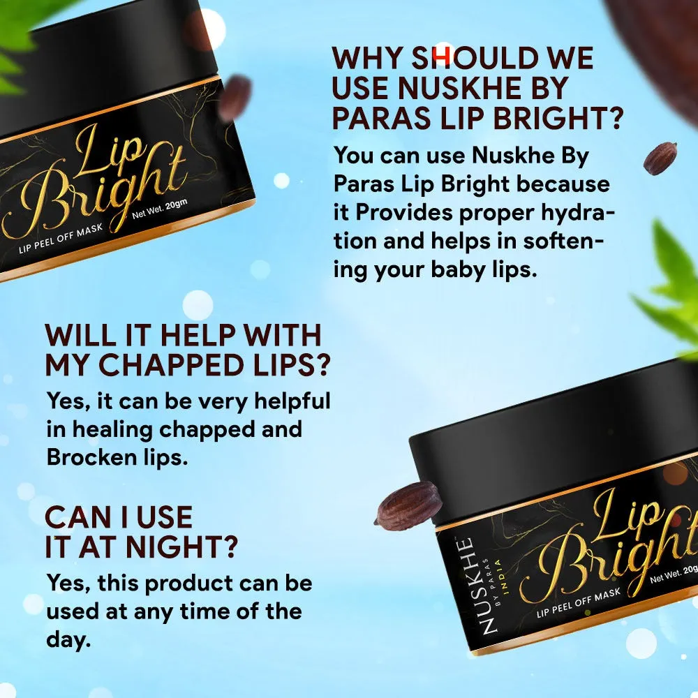 Lip Bright & Lip peel of mask