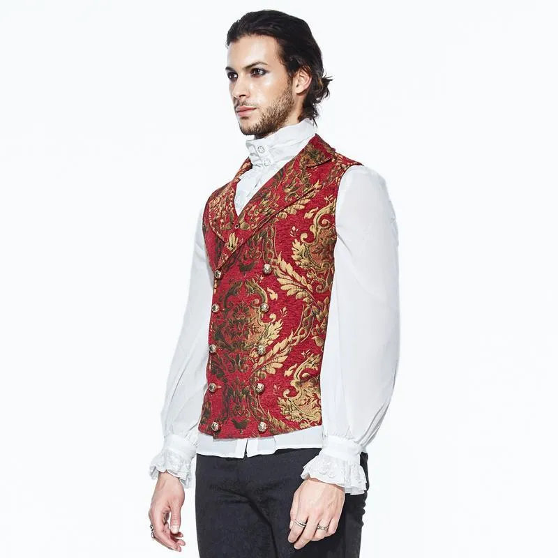 Men's Goth Brocade Vest