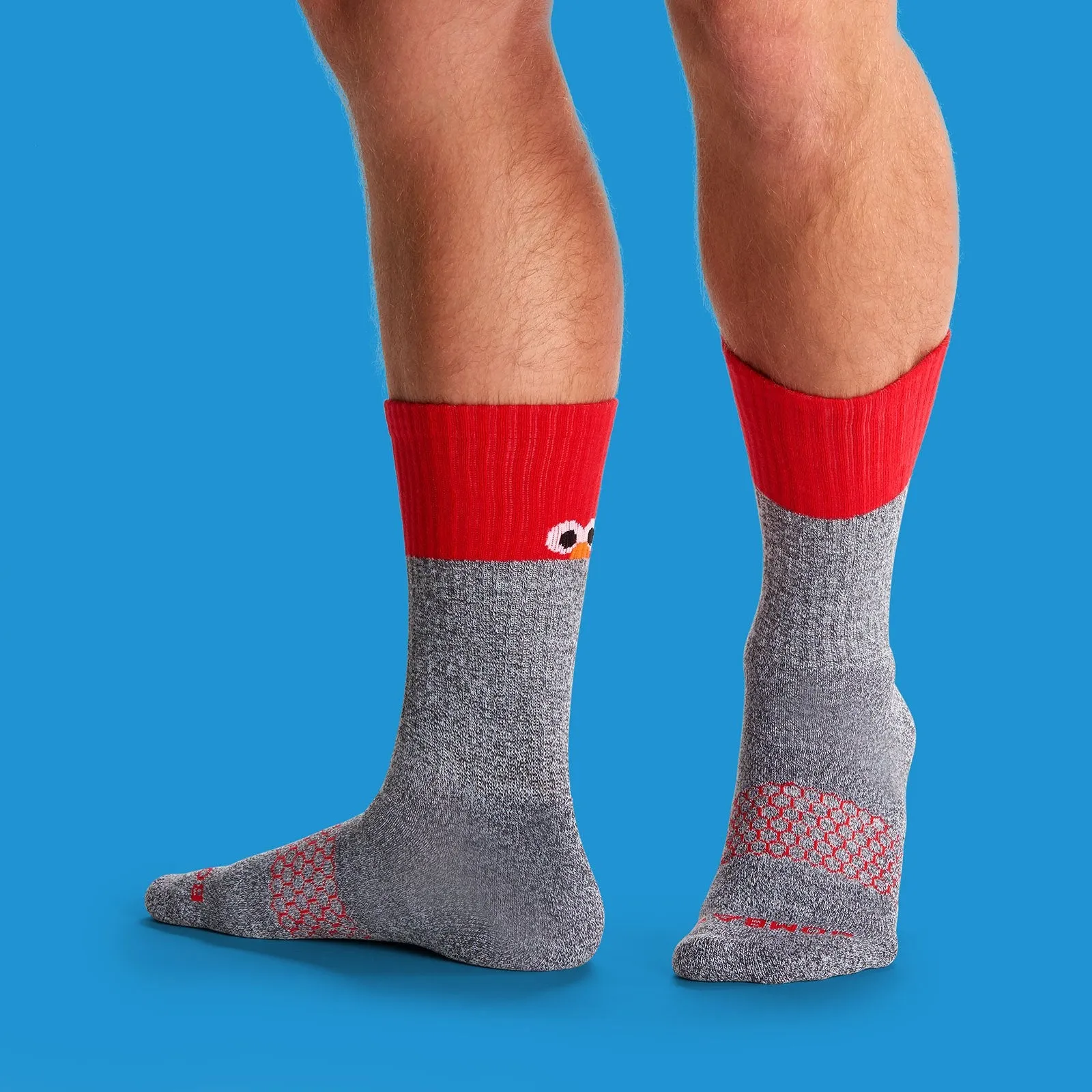 Men's Sesame Street Elmo Colorblock Socks