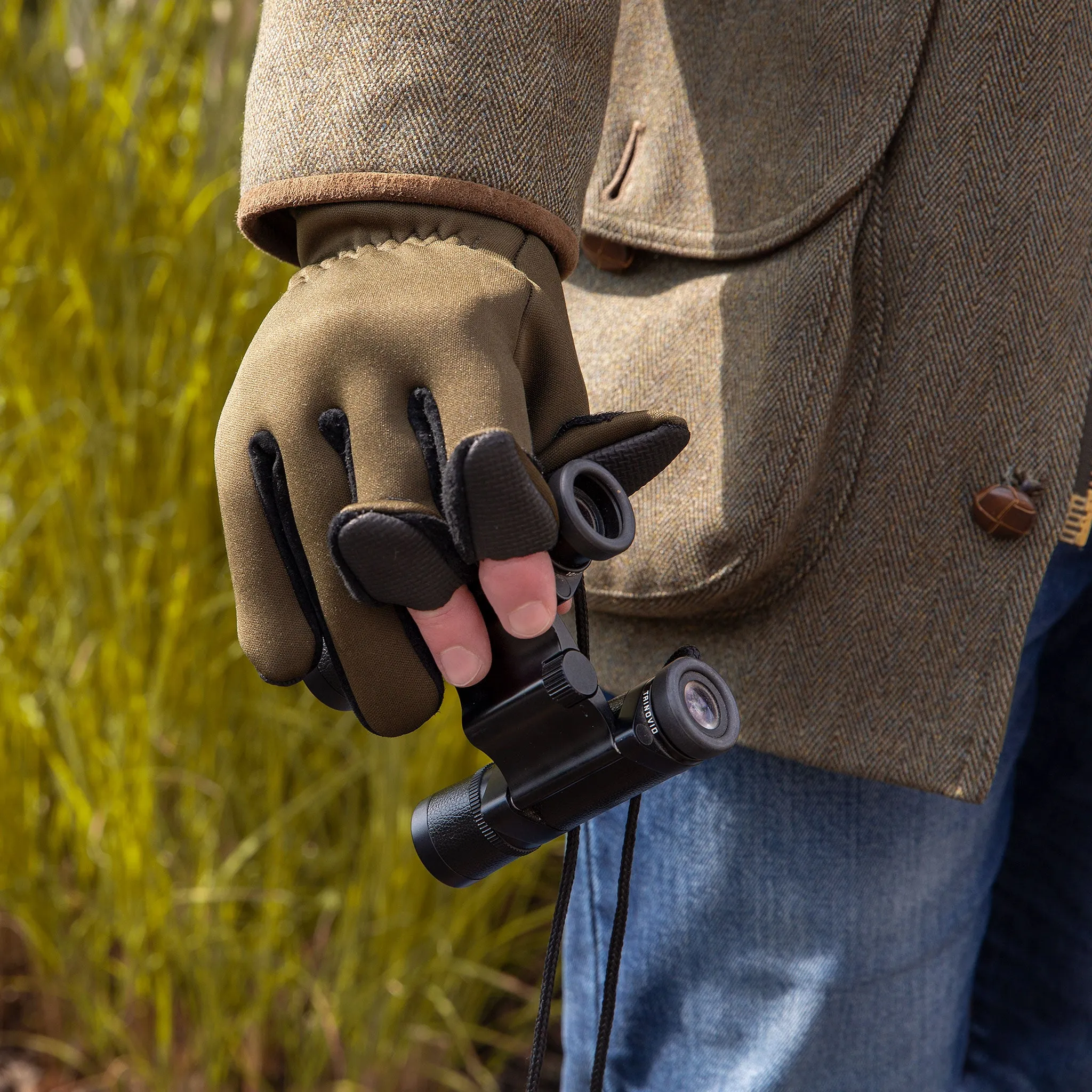 Men's Shooting Gloves with Rubber Palm