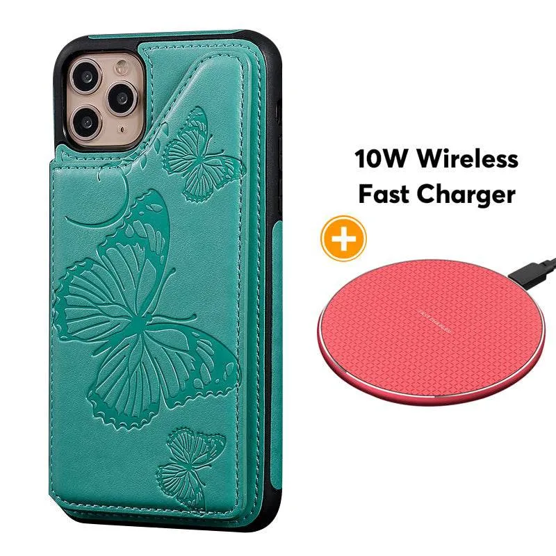 New Luxury Embossing Wallet Cover For iPhone 11Pro Max-Fast Delivery