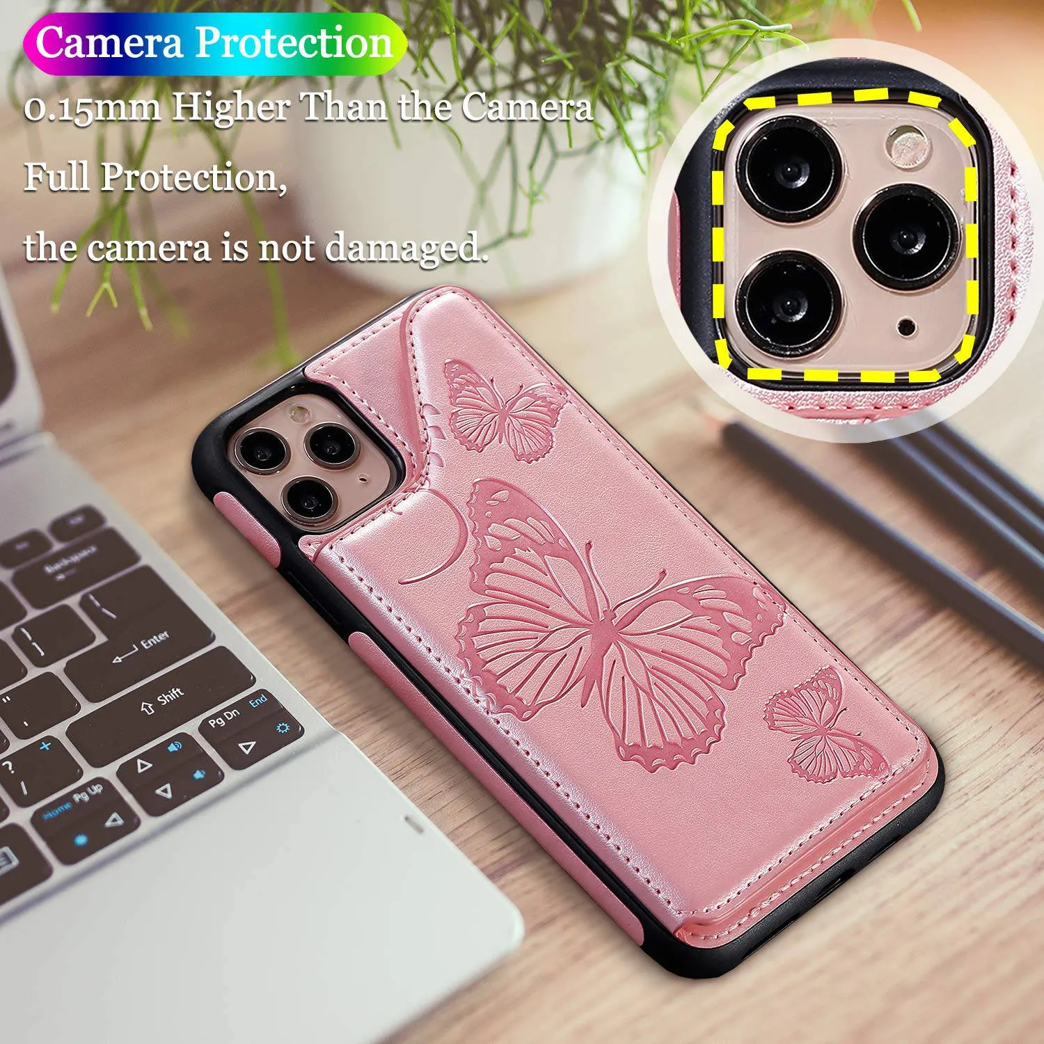 New Luxury Embossing Wallet Cover For iPhone 11Pro Max-Fast Delivery