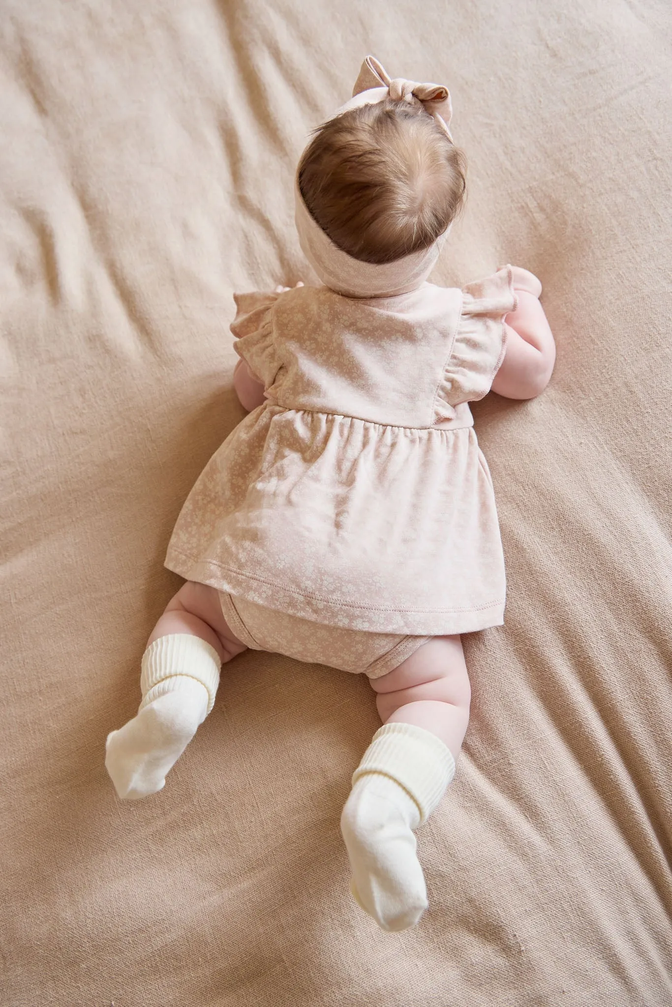 Organic Cotton Elianna Playsuit - Rosalie Field Rose