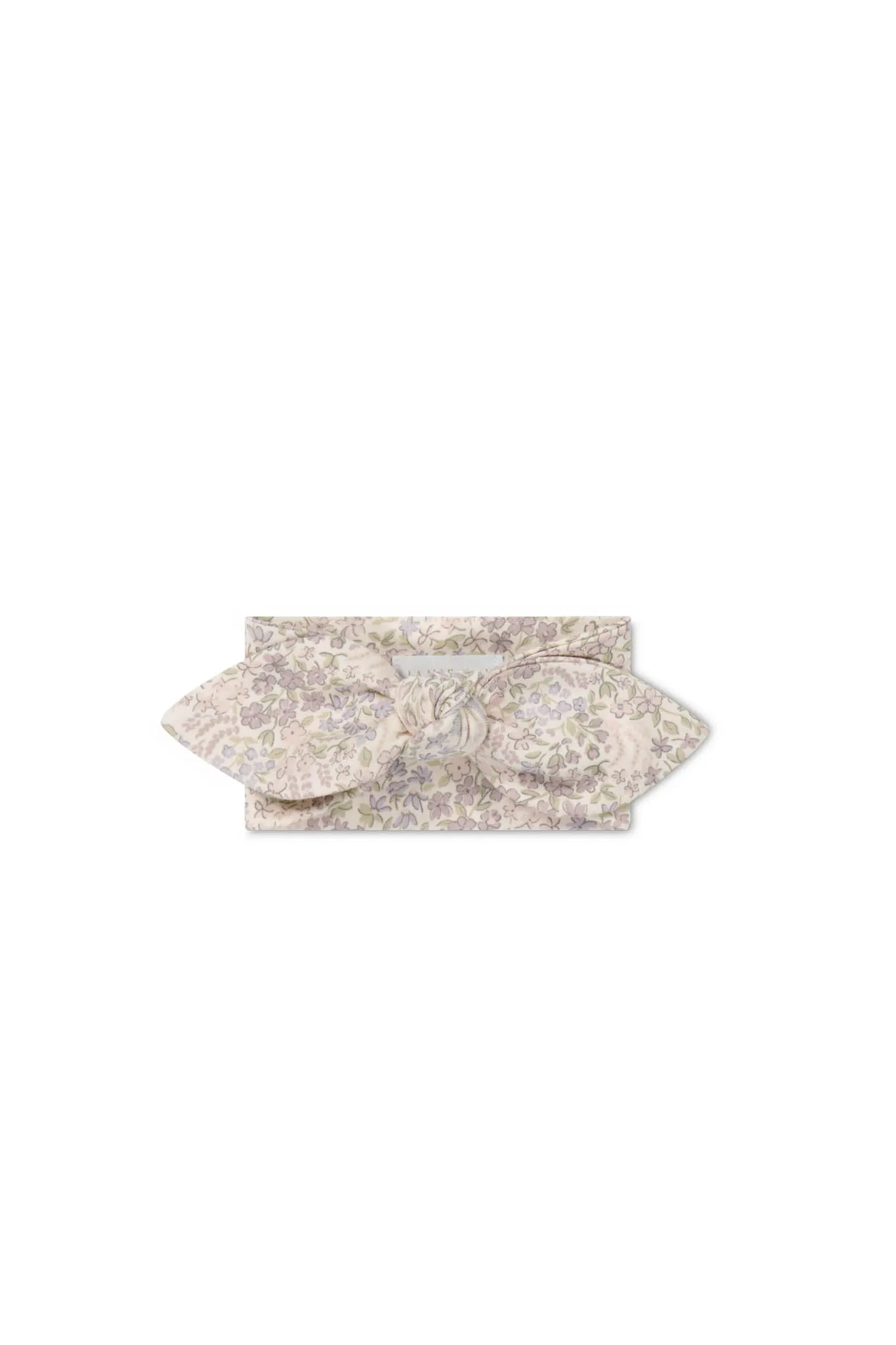 Organic Cotton Headband - April Floral Mauve