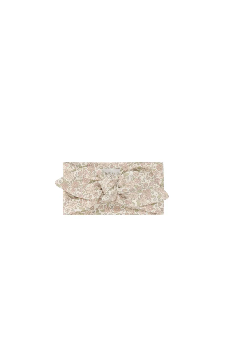 Organic Cotton Headband - Chloe Floral Tofu