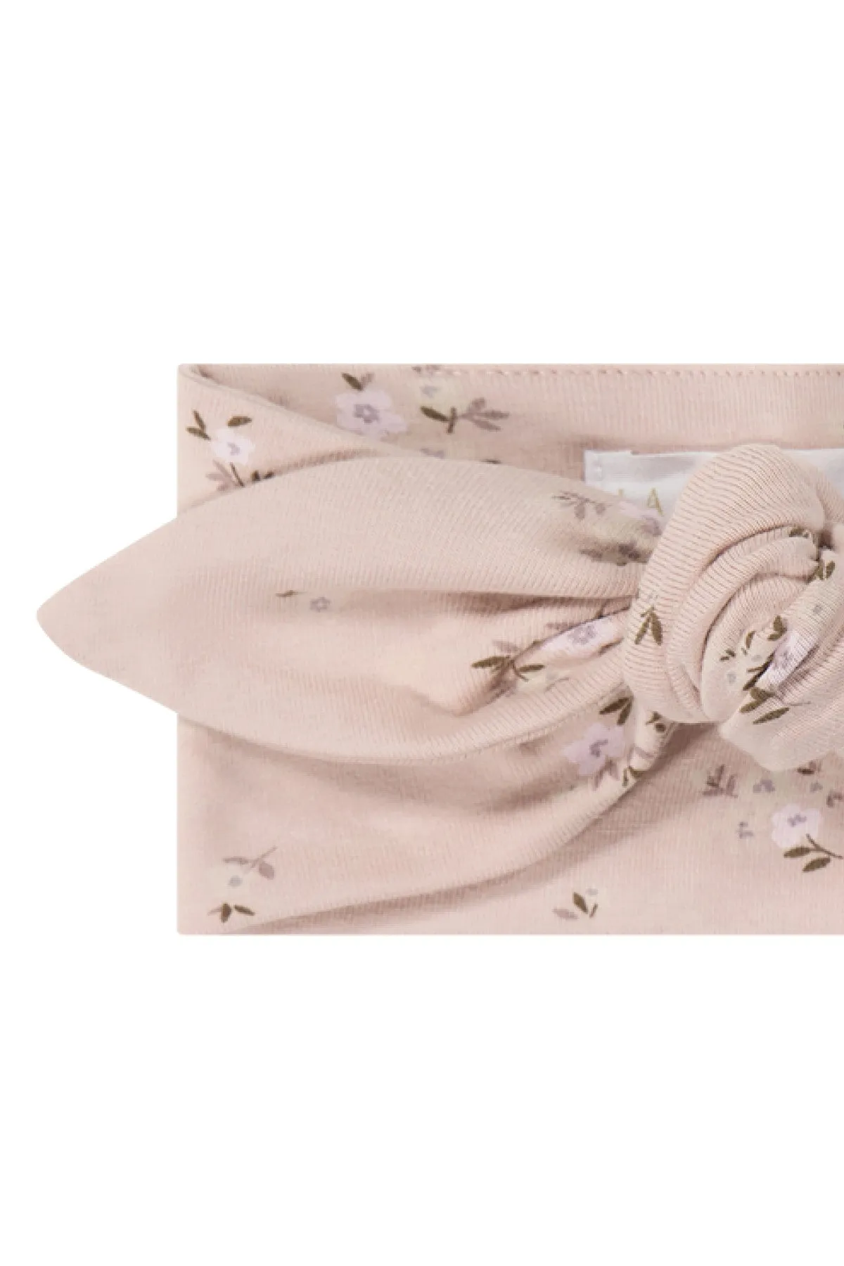 Organic Cotton Headband - Goldie Bouquet Rose