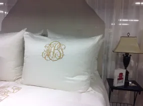 Pandora Style Monogrammed Eurokin Shams "MBP"