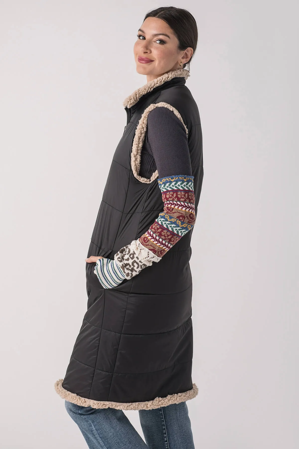 RD Style Leblanc Reversible Long Vest