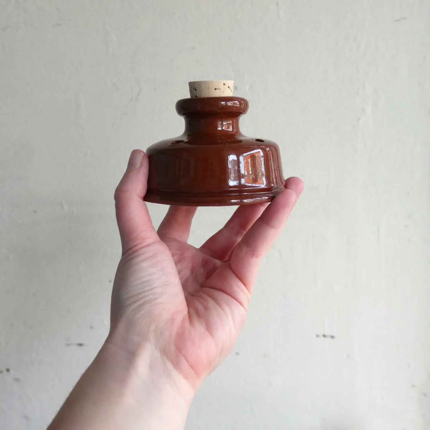 Redware Inkwell