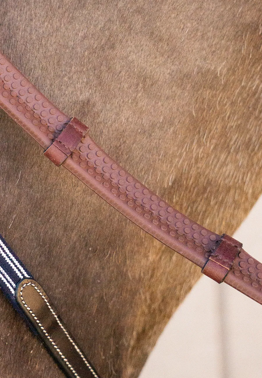 Rubber Grip Reins with Notches