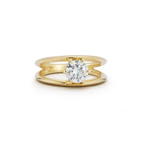 Sadie Round Solitaire Ring (1.01tcw)