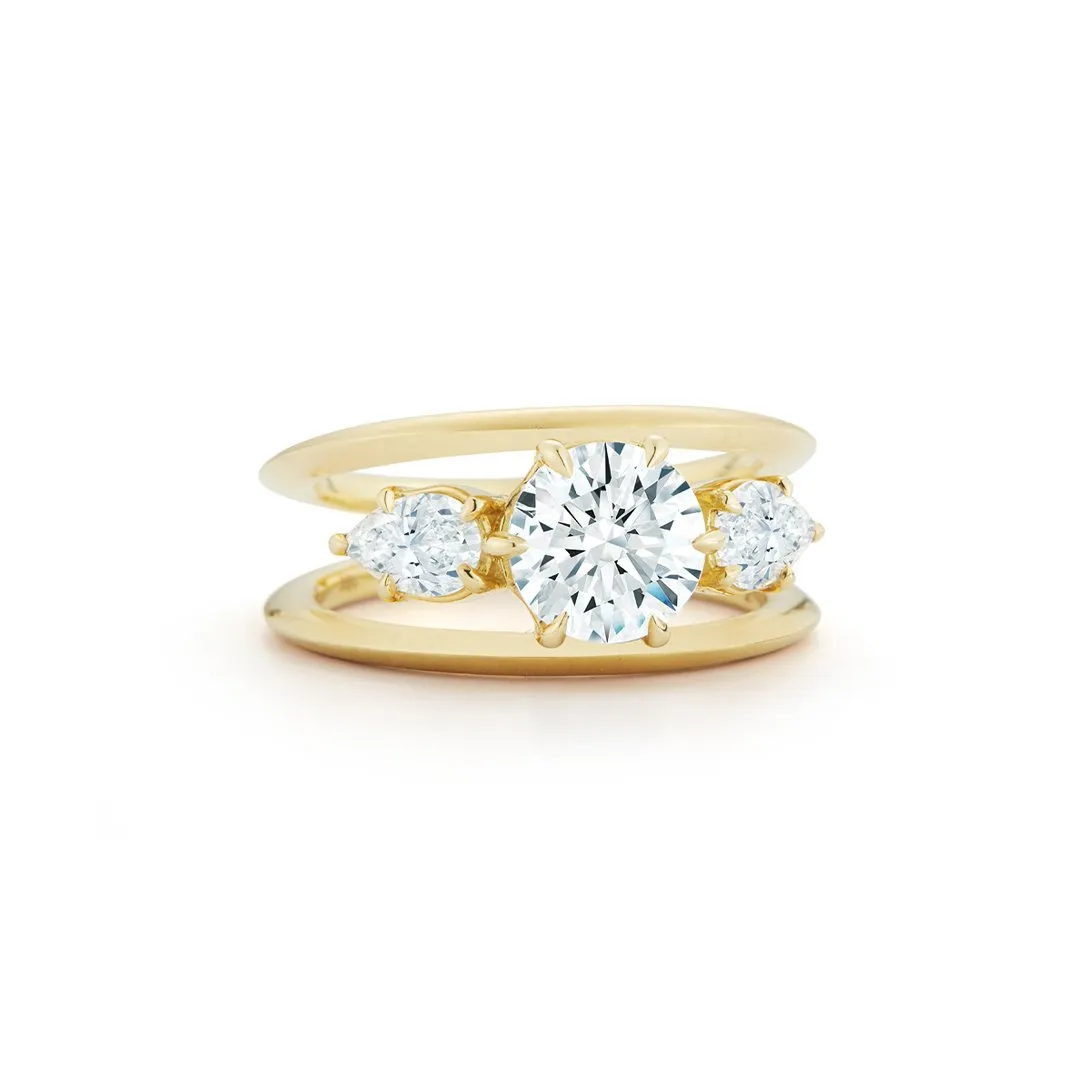 Sadie Three Stone Ring