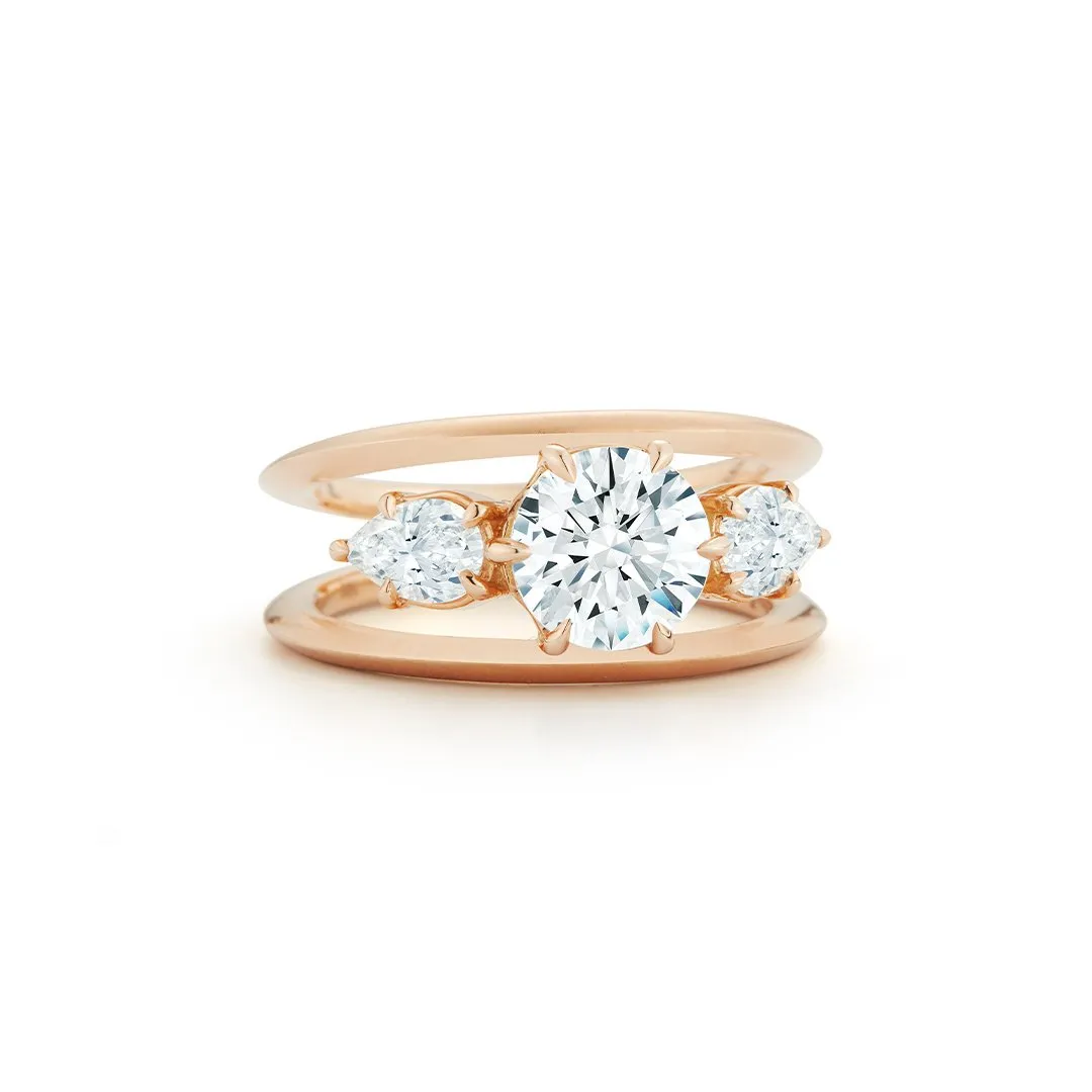 Sadie Three Stone Ring