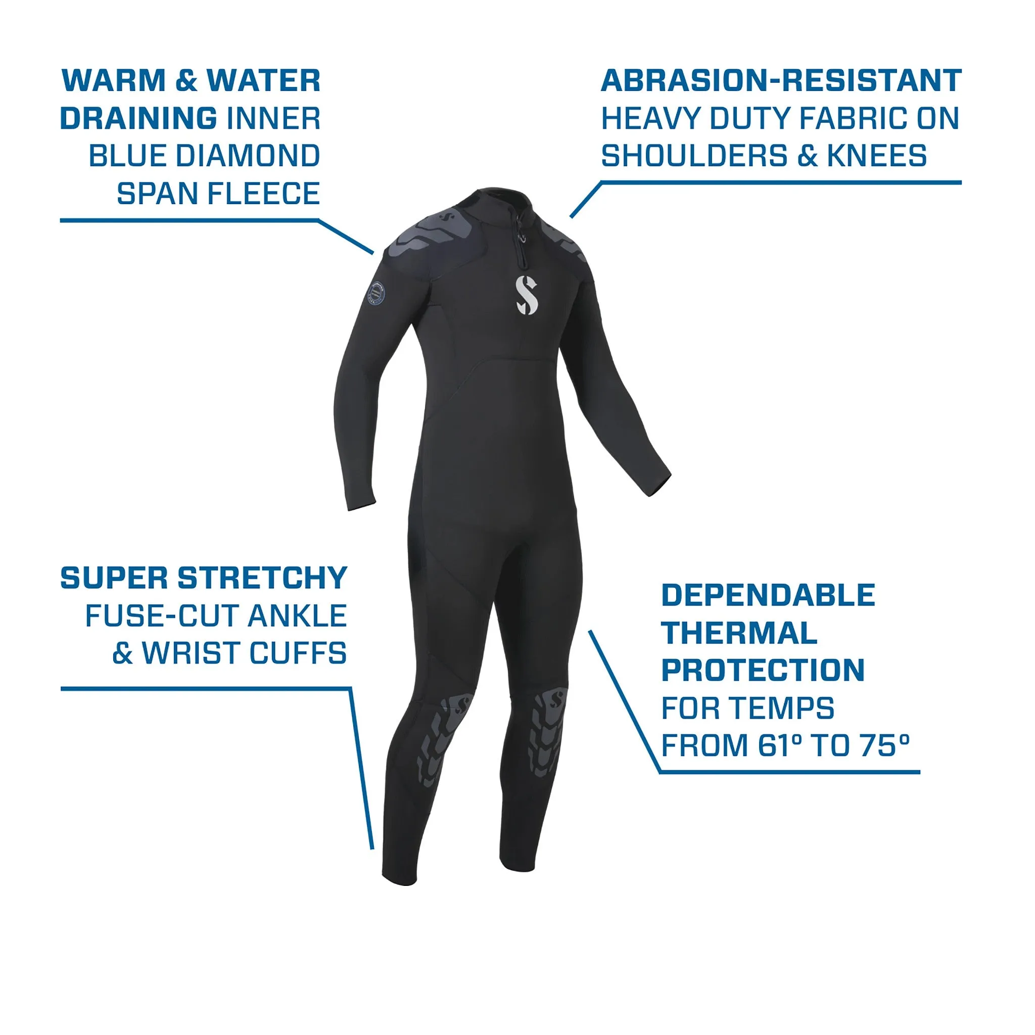 SCUBAPRO - Everflex YULEX® Dive Steamer, Men, 3/2mm