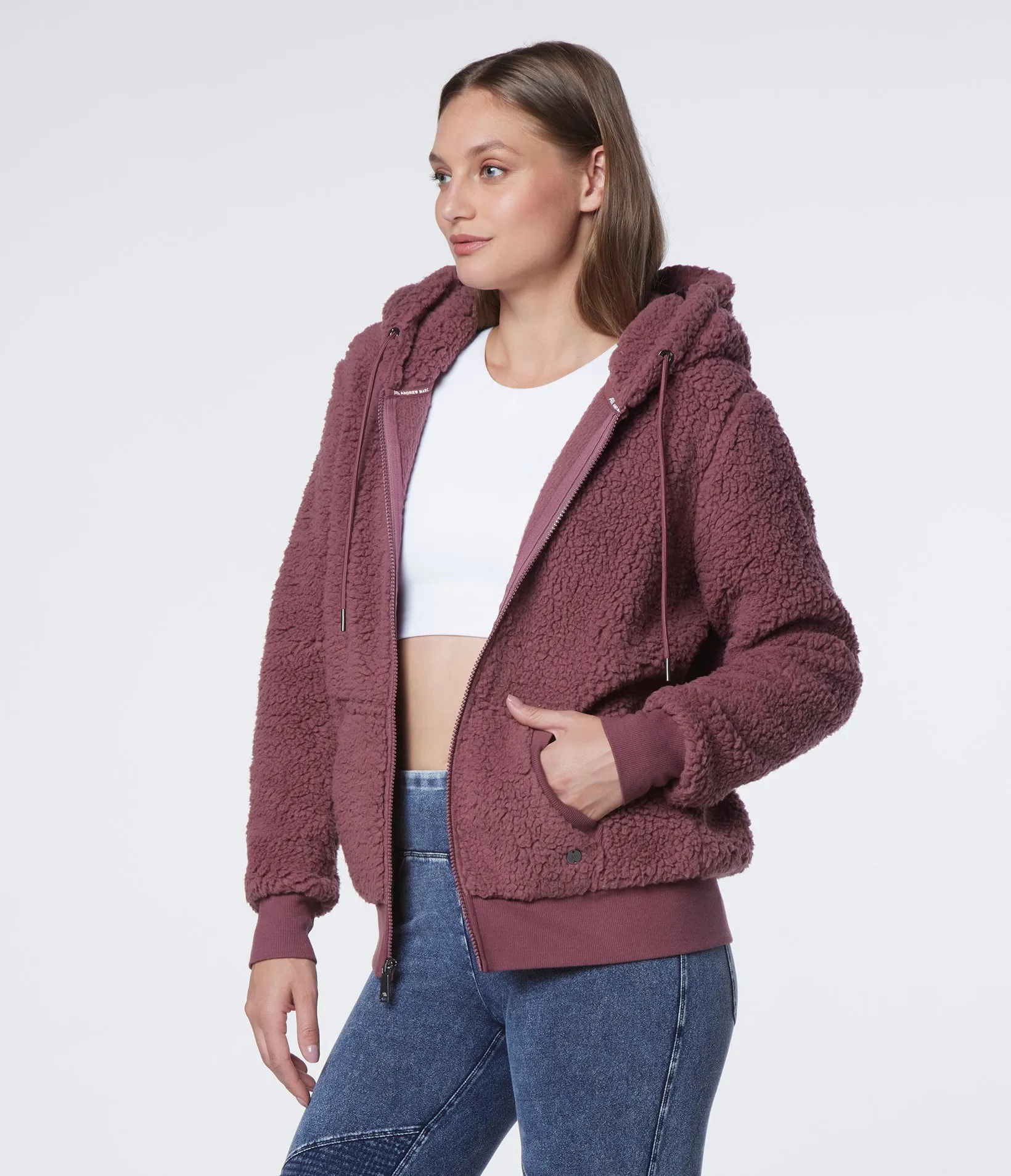 Sherpa Zip Up With Hood