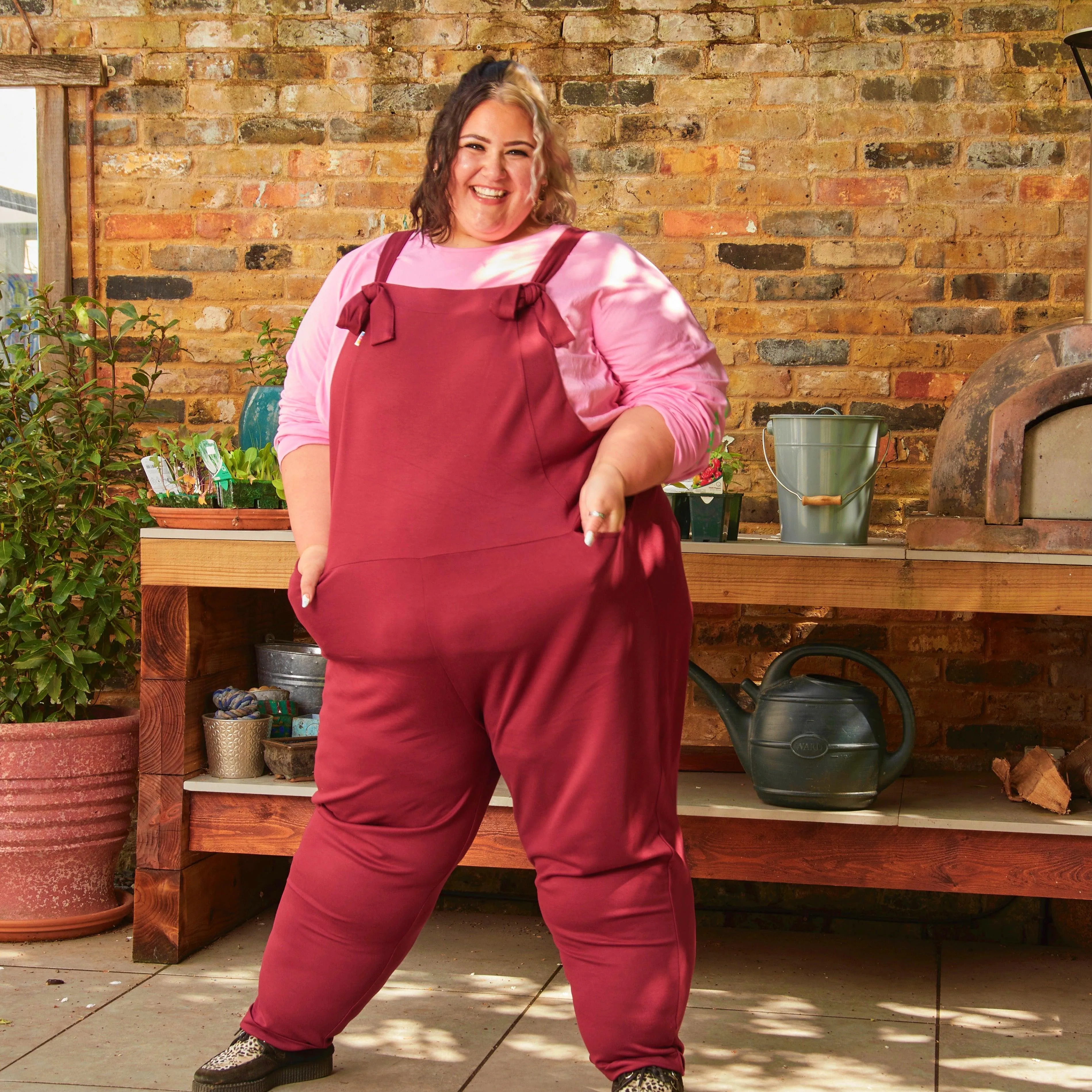 Snagaree Dungarees - Burgundy