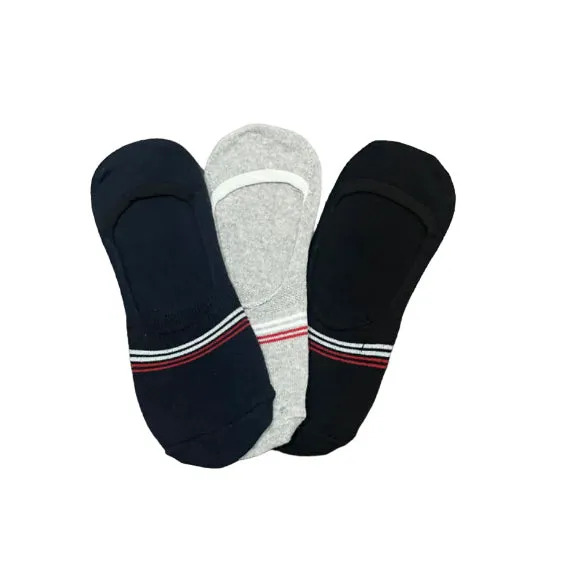 TM - Men 'Multi' 3 Pair Classic Invisible Socks TM002