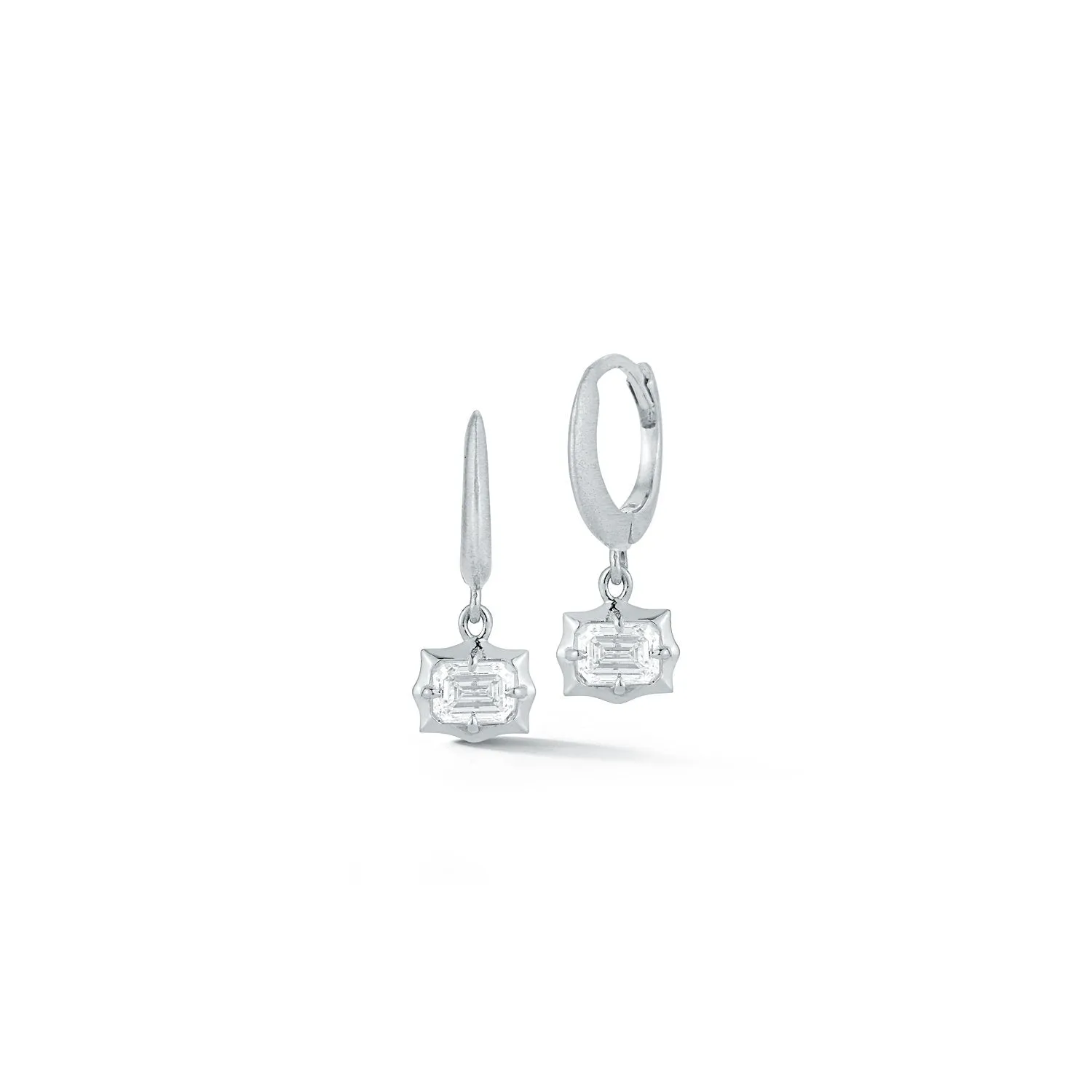 Vanguard Huggie Drop Earrings