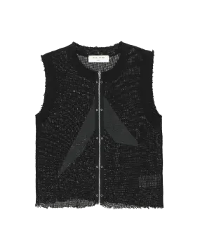 ZIP-UP LOGO MESH VEST